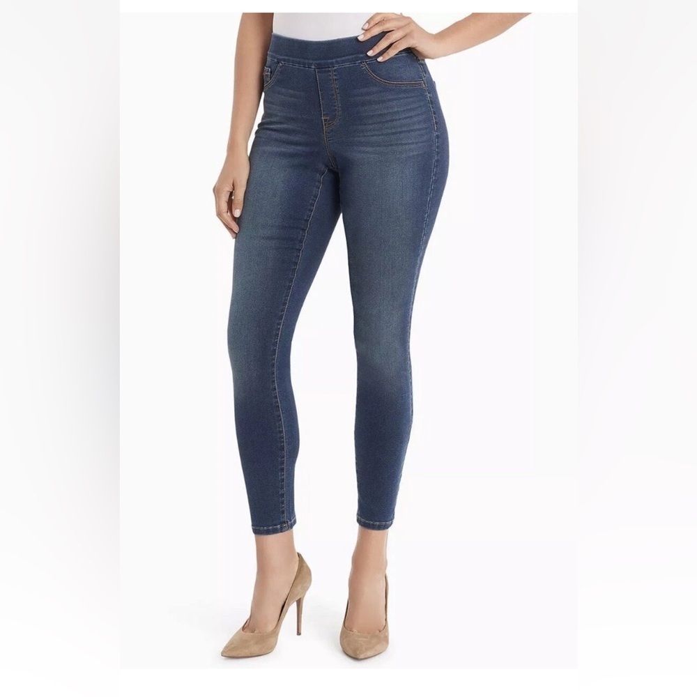 Nine West Heidi Pull-On Crop Women's Skinny Jeans - Deep Blue size 8 NWT